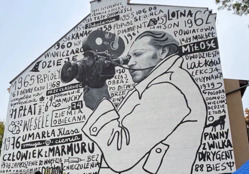 Mural Andrzeja Wajdy został odsłonięty