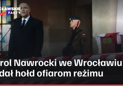 Karol Nawrocki we Wrocławiu oddał hołd ofiarom reżimu