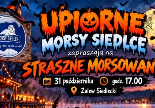 Halloweenowe morsowanie w Siedlcach. Spotkanie nad zalewem