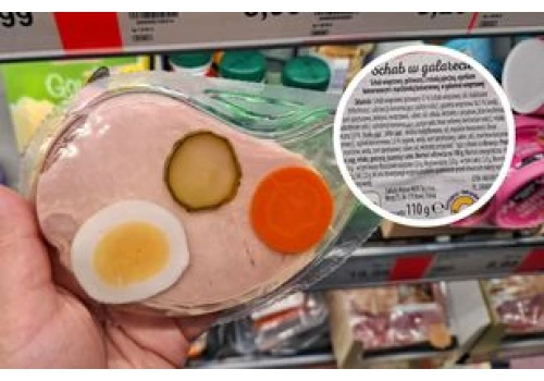 Jajo z tuby i morze soli. Prześwietliłam gotowy schab w galarecie z dyskontu