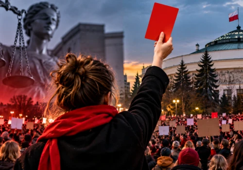 Czerwona kartka za aborcję. Protesty w rocznicę wyroku TK