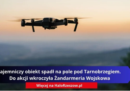 Tajemniczy obiekt spadł na pole pod Tarnobrzegiem. Do akcji wkroczyła Żandarmeria Wojskowa