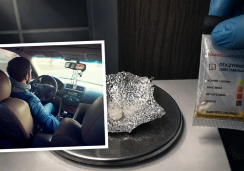 Uciekał przed policją z narkotykami w kieszeniach. Mefedron i marihuana w aucie 42-latka