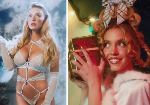 Sydney Sweeney znowu rozpaliła internet do czerwoności. Świąteczna kampania... w samej bieliźnie