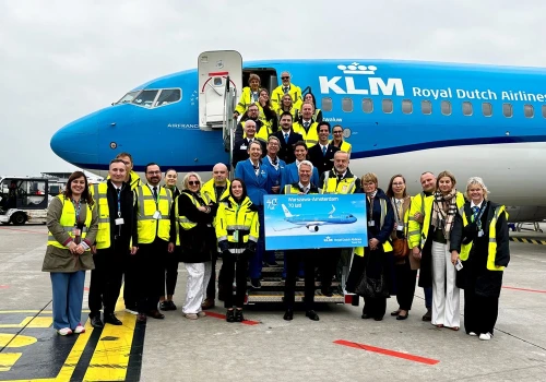 KLM świętuje 70 lat połączenia Warszawy z Amsterdamem