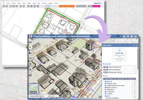 SmartGML w wersji 1.0.1 - podgląd w Mój Geoportal i informacja z usług WMS