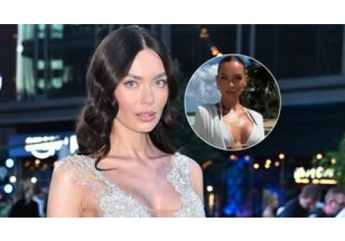 Edyta Zając pozuje w kusym komplecie na rajskiej plaży. Pokazała opalony dekolt