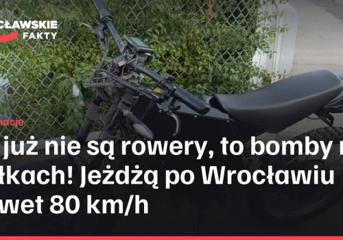 To już nie są rowery, to bomby na kółkach! Jeżdżą po Wrocławiu nawet 80 km/h