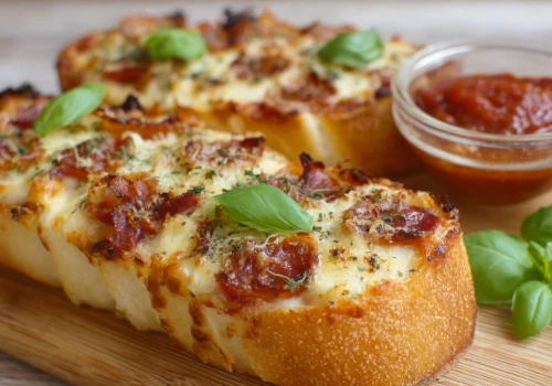 Nie wyrzucam czerstwej bagietki. Robię z niej pyszne pizzetki na kolację