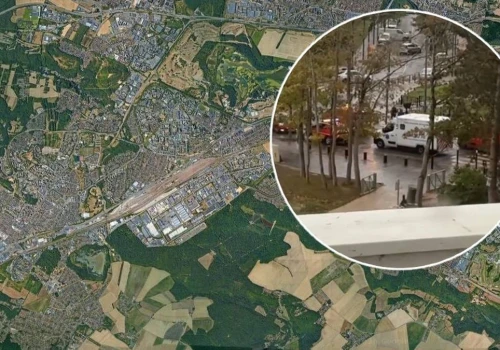 Panika na przedmieściach Paryża. Mężczyzna otworzył ogień z karabinu maszynowego