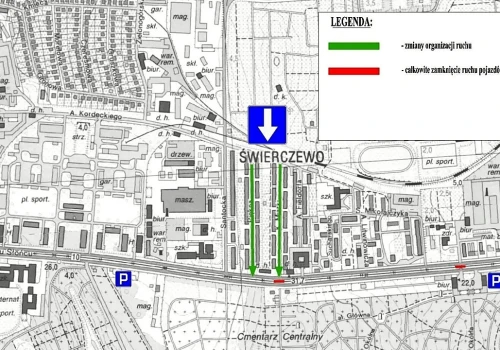 Zmiany w organizacji ruchu przy Cmentarzu Centralnym w Szczecinie