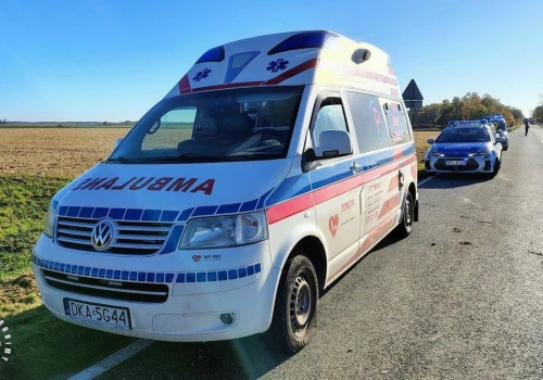 Uciekał skradzioną karetką, potrącił policjantkę. Oddano strzały