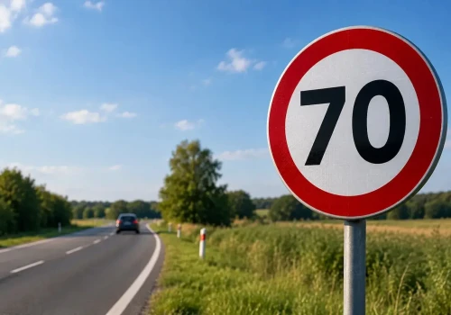 Dla żartu podmienili znak ograniczenia prędkości. Złapano prawie 400 kierowców..