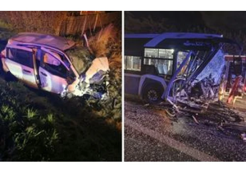 Koszmarny wypadek pod Krakowem. Autobus zderzył się z autem