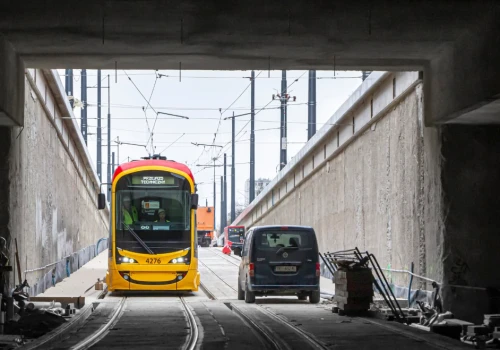 Pierwszy tramwaj przejechał tunelem do Warszawy Zachodniej