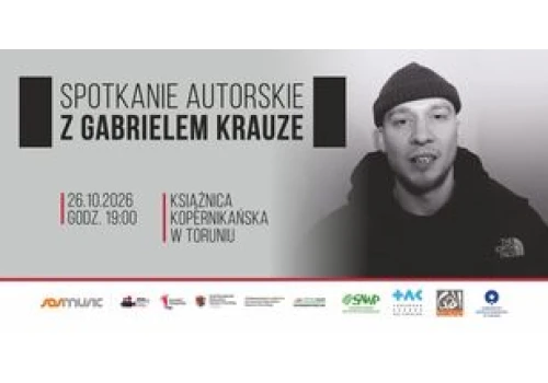 Gabriel Krauze w Toruniu. W ten poniedziałek spotkanie z pisarzem nominowanym do Bookera