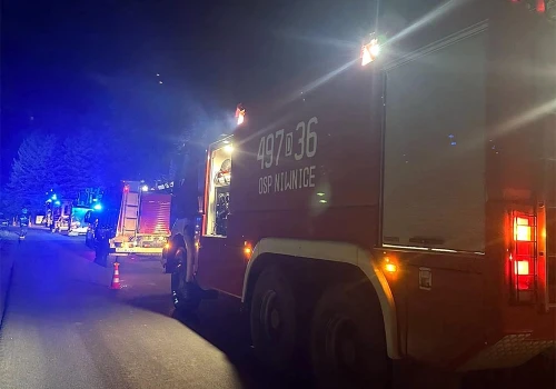 Pożar w domu koło Lwówka Śląskiego