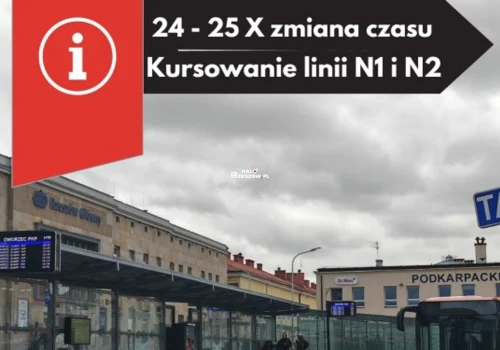 Zmiana czasu na zimowy. Sprawdź nocny rozkład jazdy autobusów w Rzeszowie