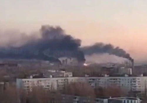 Płonie kombinat w rosyjskim Togliatti. Atak dronów