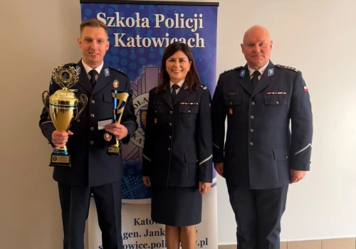 Podkomisarz Paweł Burda na podium „Dzielnicowego Roku”. Zwyciężył w jednej z konkurencji