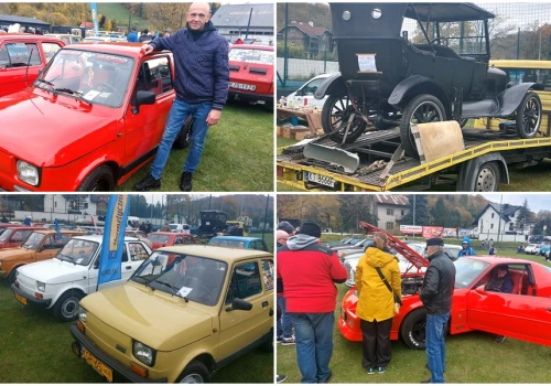 Retro klimat na Rytro Bazarze PRL. Były wspomnienia, zakup części i dzielenie się motoryzacyjną pasją