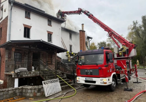 Pożar restauracji na Pomorzu