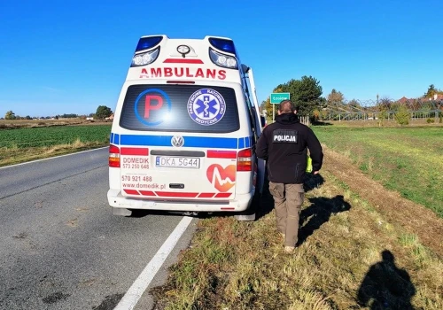 Uciekał skradzioną karetką i potrącił policjantkę. Policja użyła broni