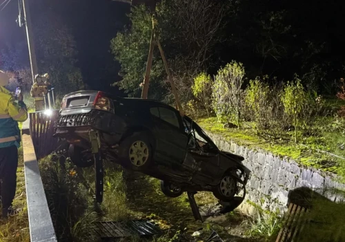 Mąkolno - auto w rzece