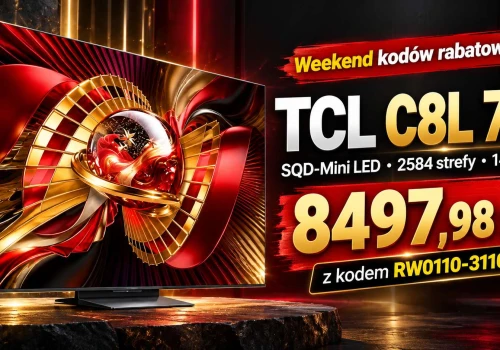 Potężny TCL Mini LED 75 cali za niecałe 8500 zł! Aż 2584 strefy i kod rabatowy
