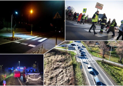 Chcą poprawić bezpieczeństwo na krajowej „piątce”. Piesi mają być lepiej widoczni na przejściach