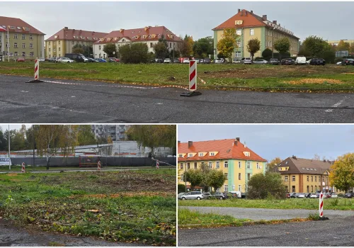 Przybędzie miejsc postojowych przed starostwem. W planach gruntowna przebudowa parkingu
