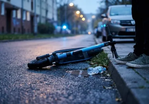 Kobieta trafiła do szpitala. Winowajcami… duet nastolatków na jednej hulajnodze
