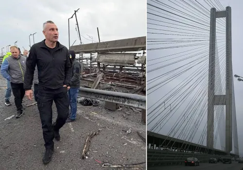 Paraliż w Kijowie. Rosjanie uderzyli w kluczową przeprawę