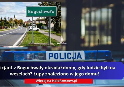Policjant z Boguchwały okradał domy, gdy ludzie byli na weselach? Łupy znaleziono w jego domu!