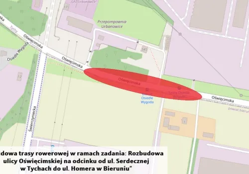 Budowa trasy rowerowej do Bierunia: od 28 października utrudnienia na ul. Oświęcimskiej