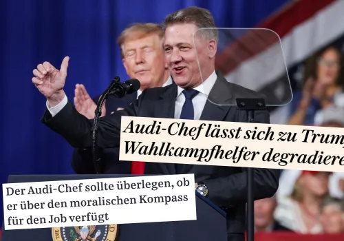 Niemcy oburzone prezesem Audi, bo pojechał ukorzyć się przed Trumpem