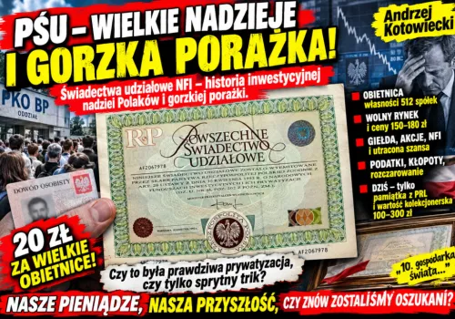 Świadectwa udziałowe NFI – historia inwestycyjnej nadziei Polaków i gorzkiej porażki.