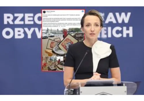 Godła Polski w śmietniku przed biurem RPO? "Przekazano nagrania"