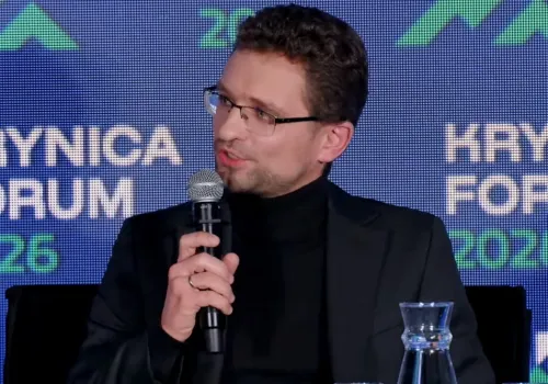 Michał Wawer na Krynica Forum