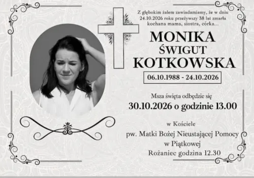 Nie żyje Monika Świgut-Kotkowska. Miała zaledwie 38 lat. Rodzina przekazała…