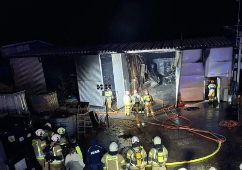 Pożar suszarni. Straty oszacowano na 150 tys. zł