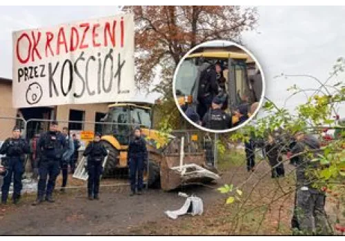 Kościół sprzedał osiedle. Na miejscu wrze. Interweniowała policja