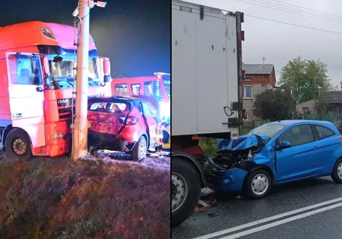 Wypadki wywołane przez auta osobowe i kontrola tachografu – dwie przestrogi z dróg