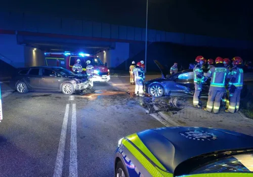 Wypadek w Mleczkowie na drodze nr 740