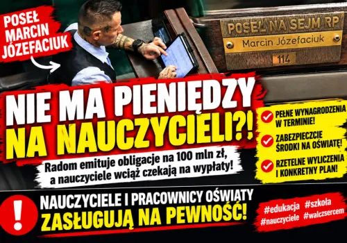 Nauczyciele czekają na pieniądze!