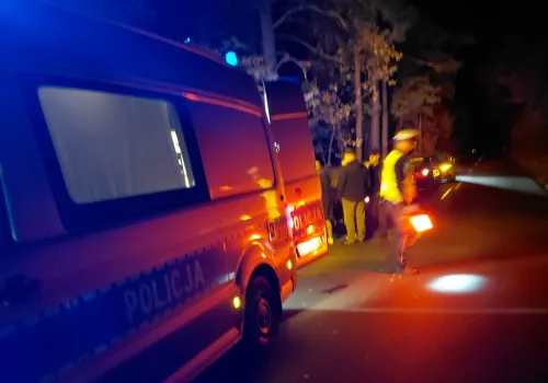 Wypadek pod Zieloną Góra. Pijany pieszy wszedł pod samochód