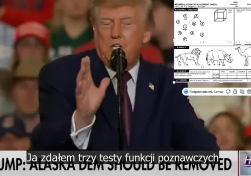 „Pokazują lwa, niedźwiedzia, węża i wielbłąda. Pytają, który z nich jest wężem”. Trump chwali się, że trzykrotnie bezbłędnie zdał testy funkcji poznawczych