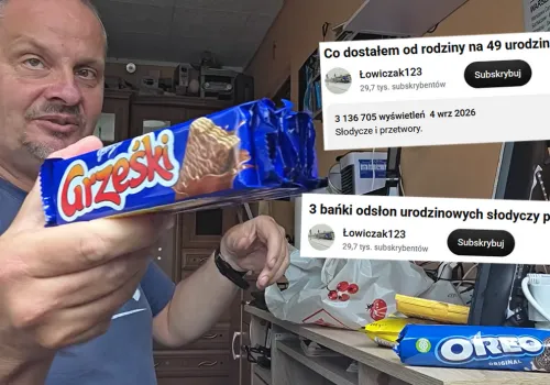Pół internetu rzuciło się do składania życzeń panu, który pokazał, jak cieszy się słodyczami od rodziny