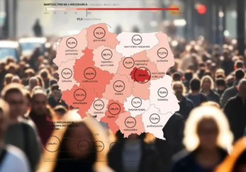 Ranking PKB województw. Jedna część Polski zarabia niemal trzy razy więcej od drugiej