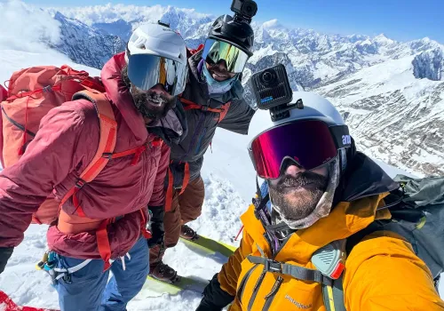 Pierwszy zjazd południową ścianą Dorje Lhakpa (6966 m)